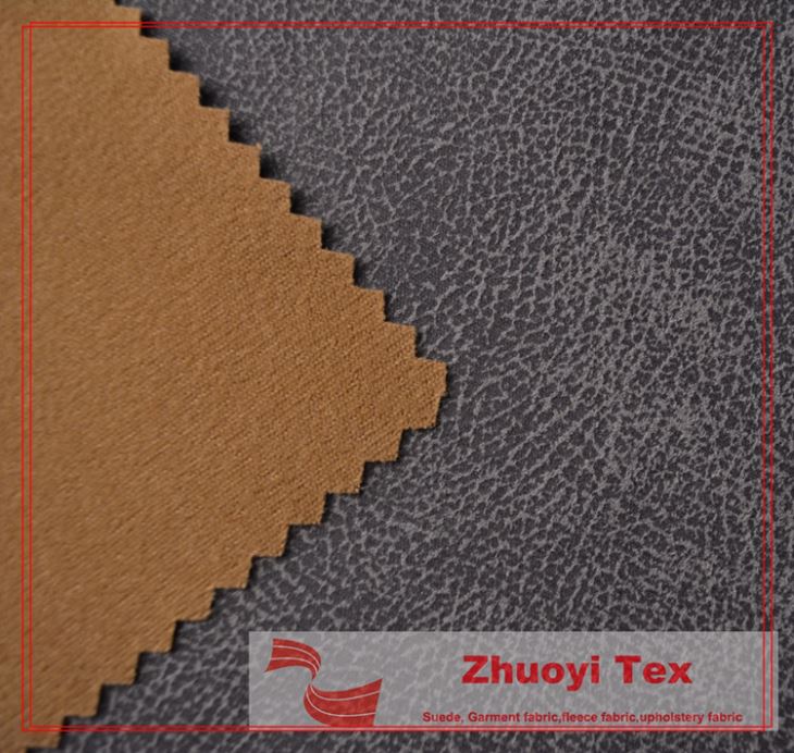 Knitted Sofa Upholstery Suede Fabric