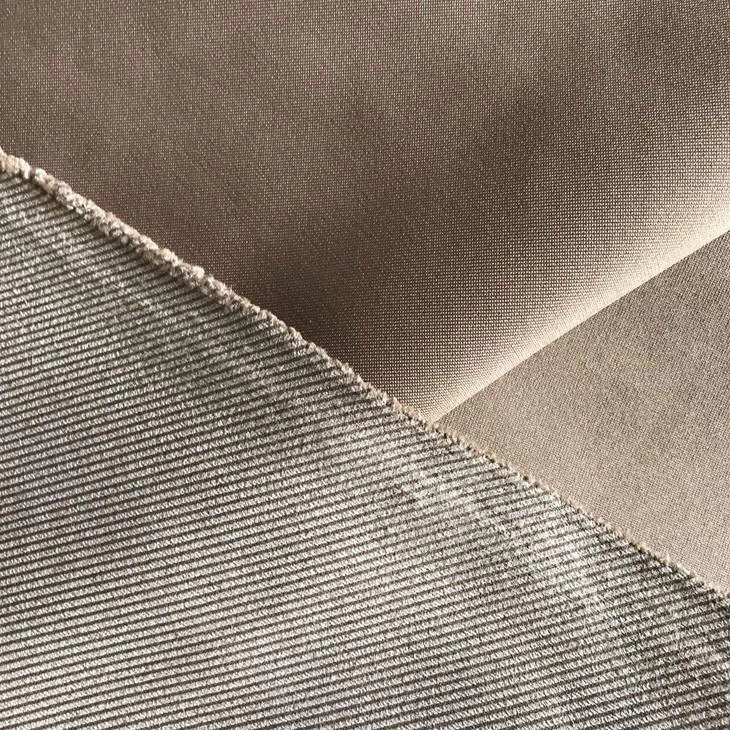 Stripe Faux Suede Fabric