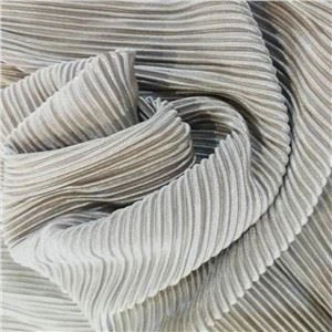 100 % 폴리 에스터 주름 원단